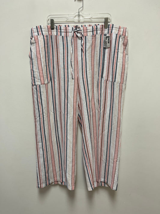 Pants Linen By Liz Claiborne In Multi-colored, Size: 1x