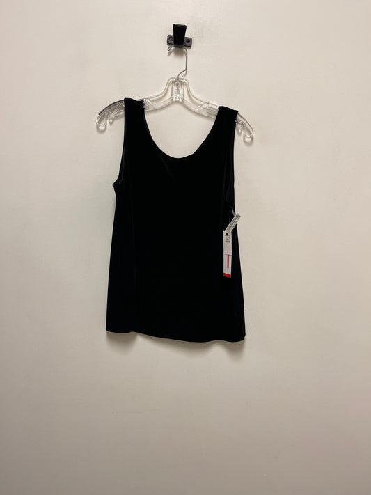 Top Sleeveless By Talbots In Black, Size: L