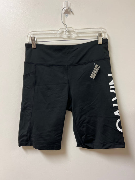 Athletic Shorts By Calvin Klein In Black, Size: L