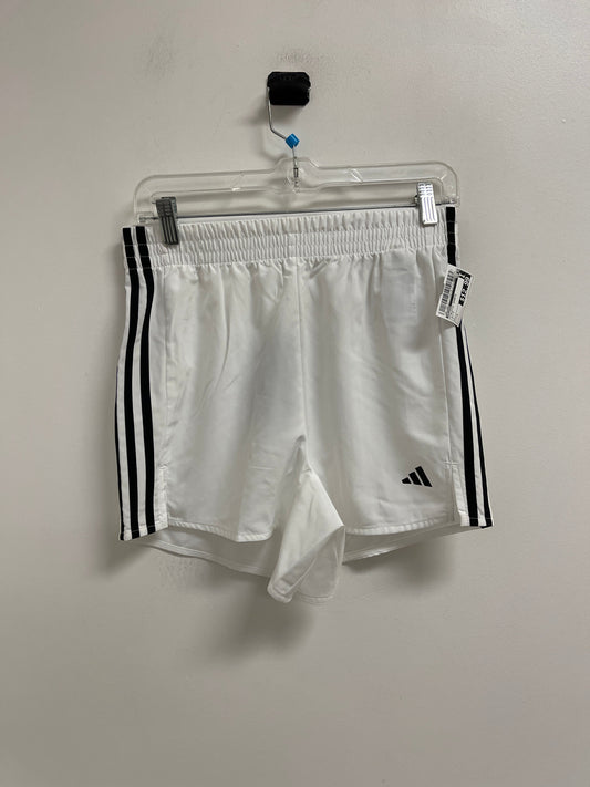 Athletic Shorts By Adidas In White, Size: S