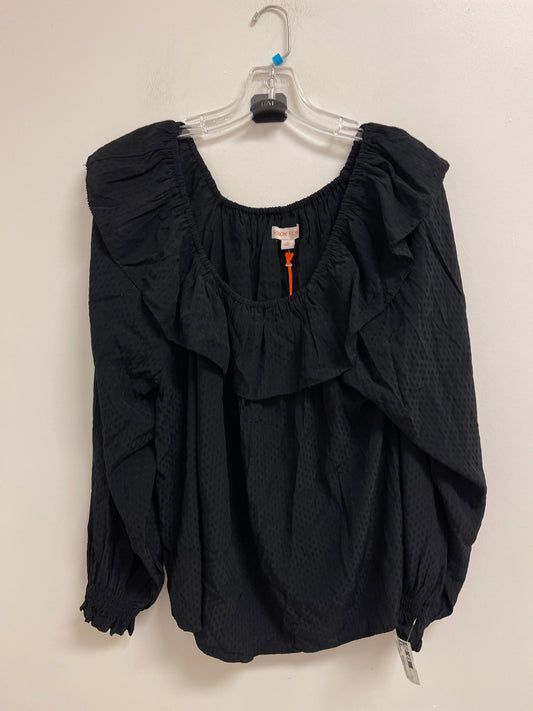 Top Long Sleeve By Knox Rose In Black, Size: M