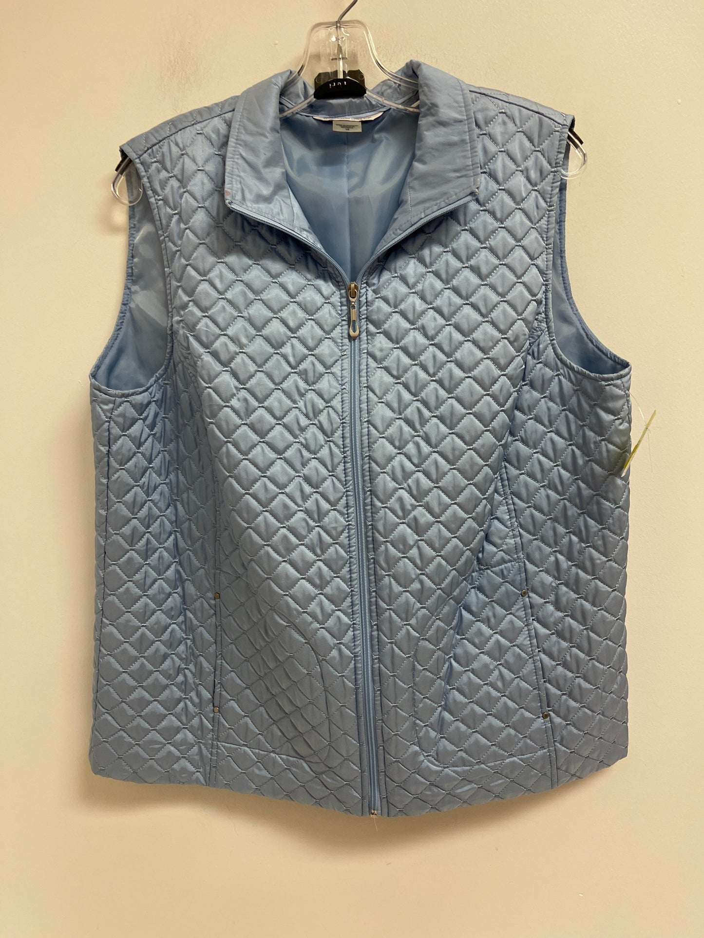 Vest Puffer & Quilted By Allison Daley In Blue, Size: 1x