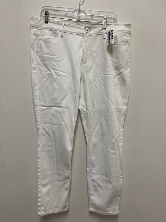 Jeans Straight By J. Jill In White, Size: 14