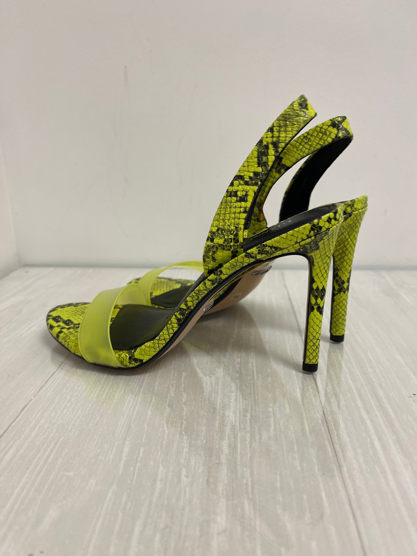 Sandals Heels Stiletto By Gianni Bini In Green, Size: 8