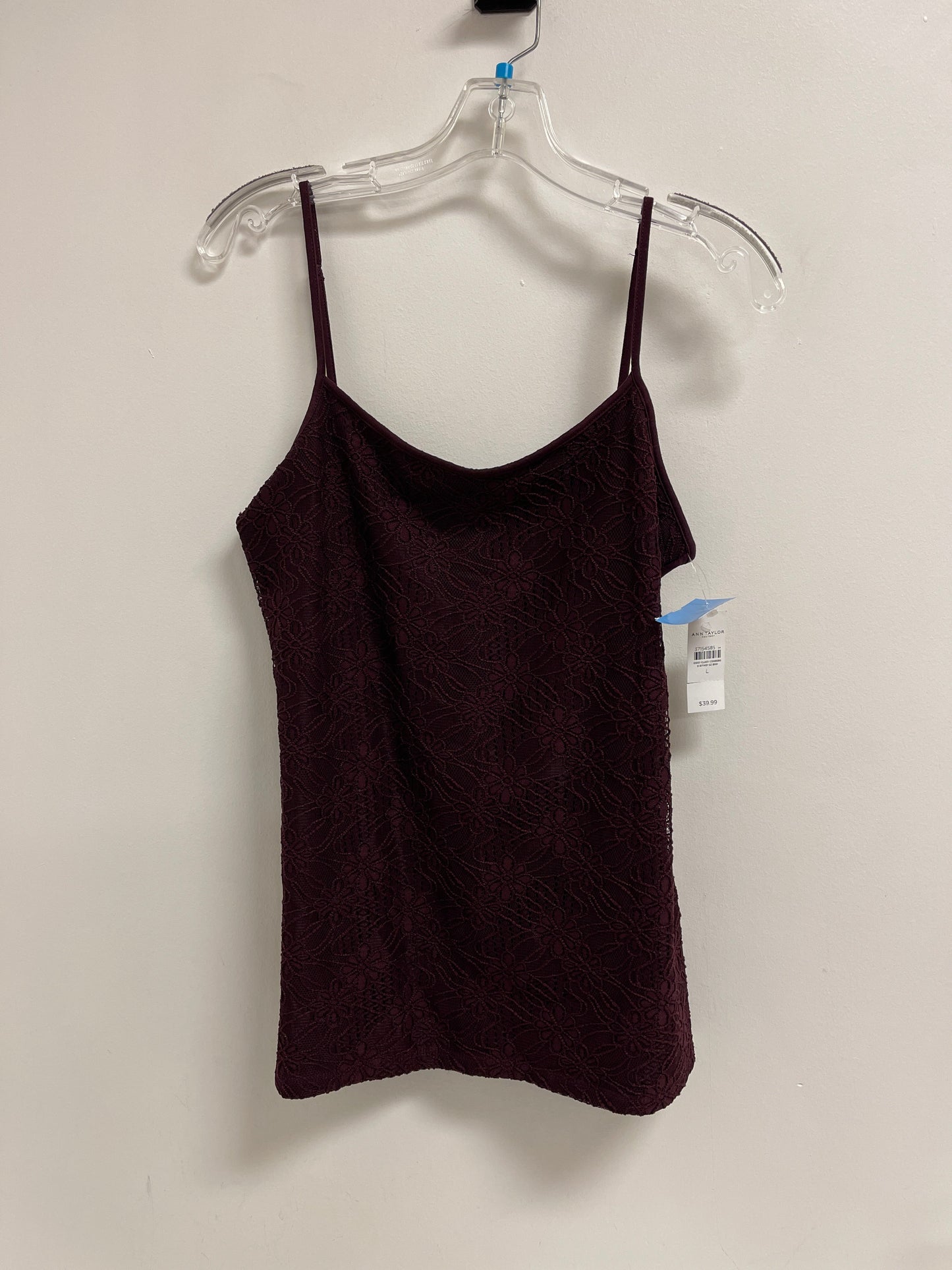 Tank Top By Ann Taylor In Red, Size: L