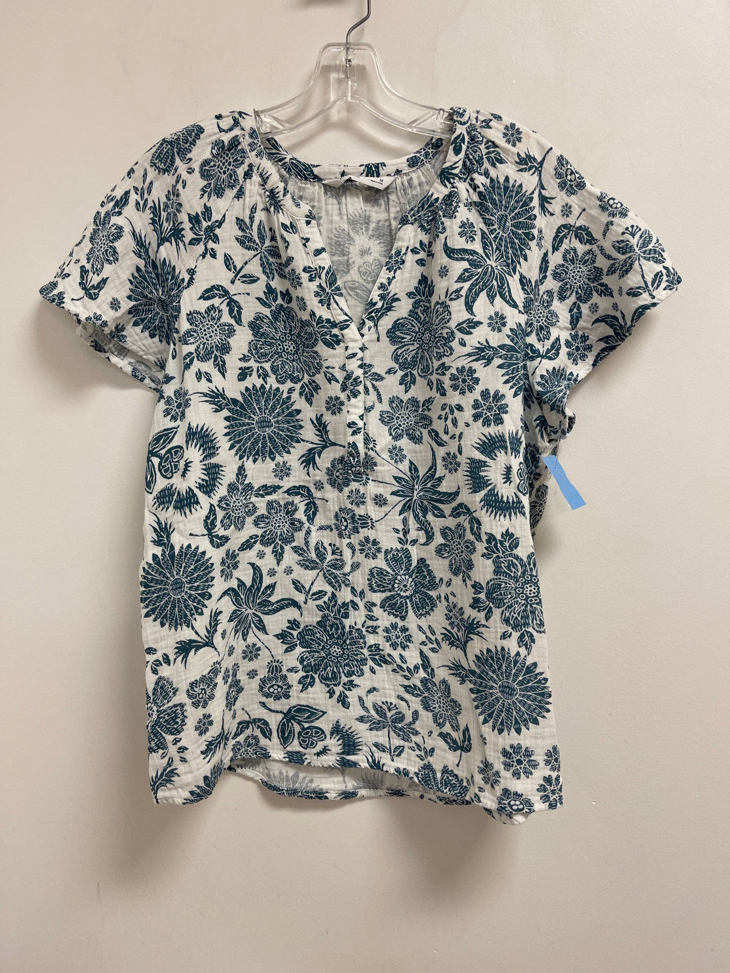 Top Short Sleeve By Sonoma In Blue, Size: M