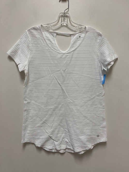 Top Short Sleeve By Tuff Athletics In White, Size: S