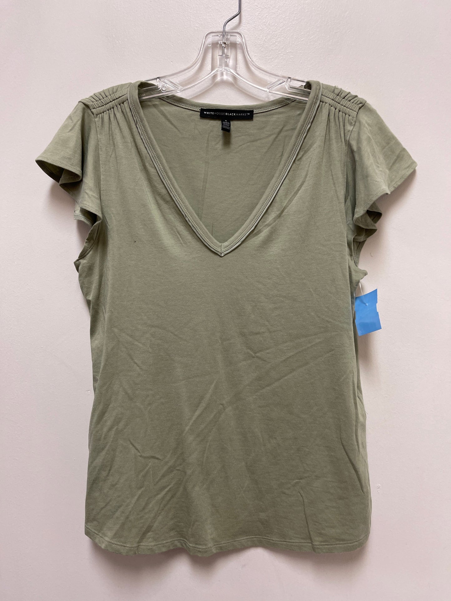 Top Short Sleeve By White House Black Market In Green, Size: S