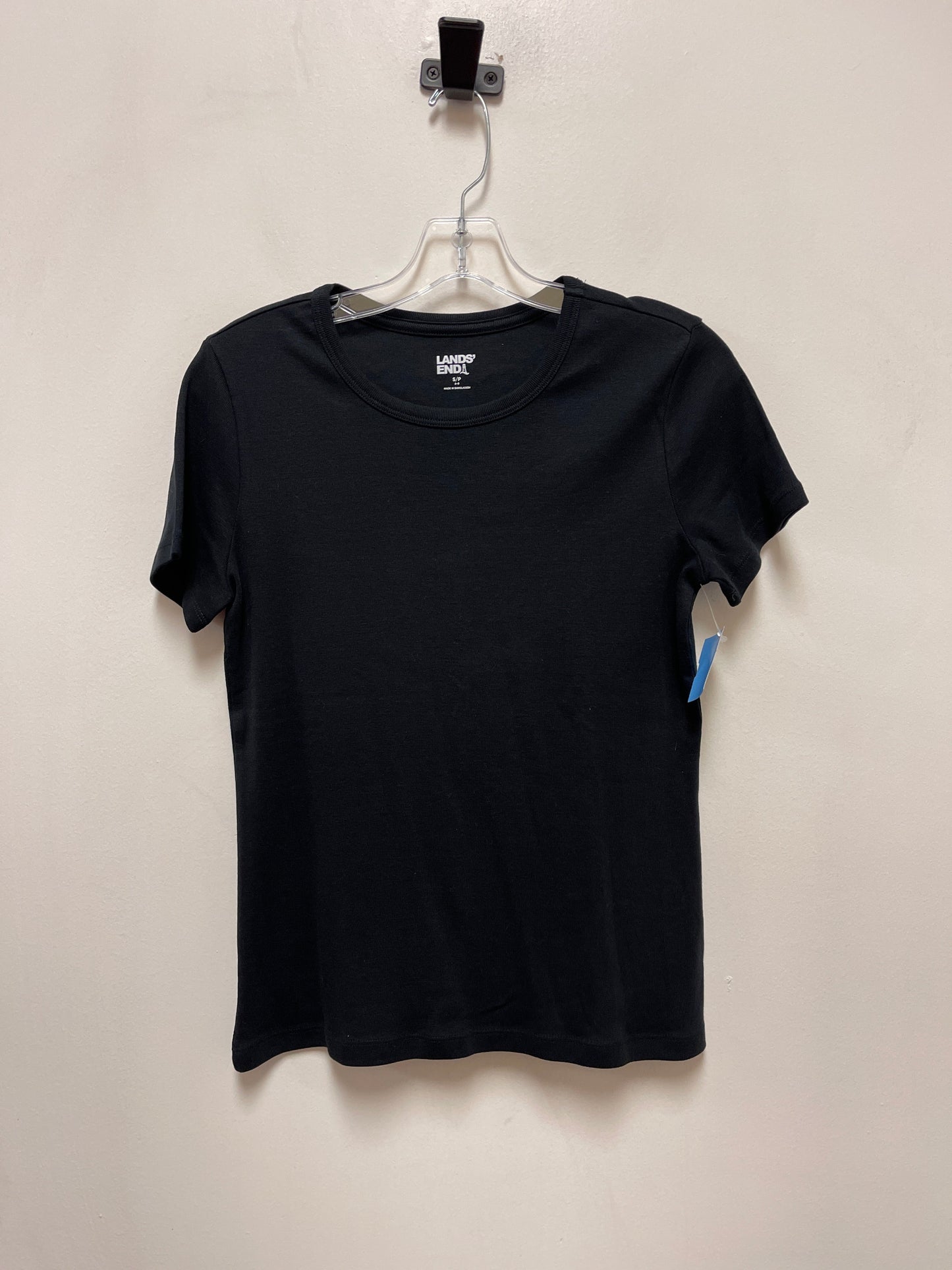 Top Short Sleeve By Lands End In Black, Size: S