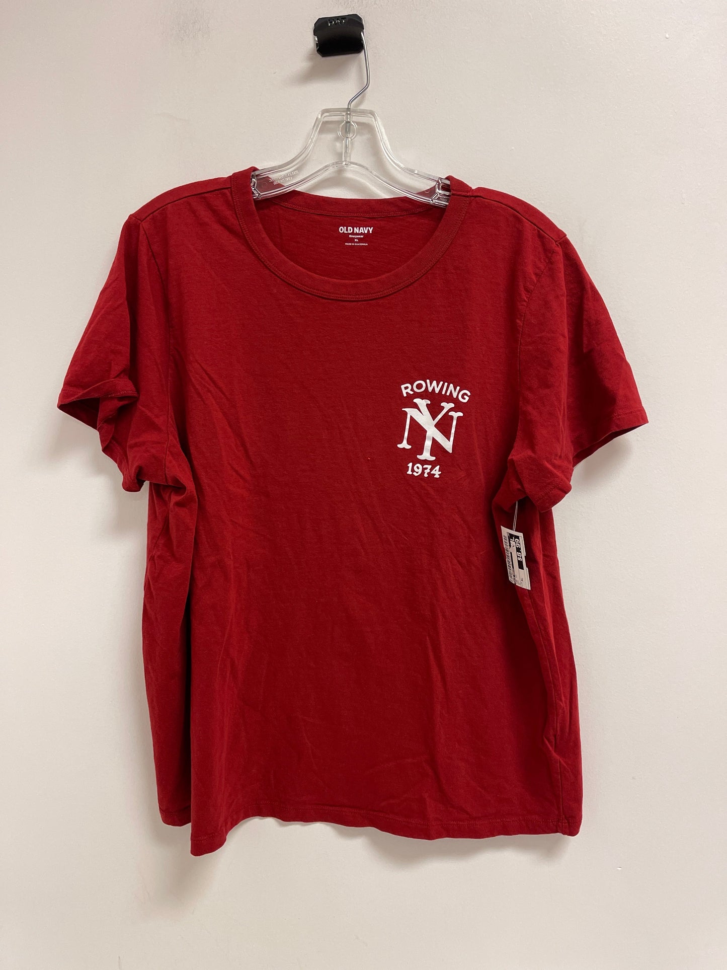 Top Short Sleeve By Old Navy In Red, Size: Xl