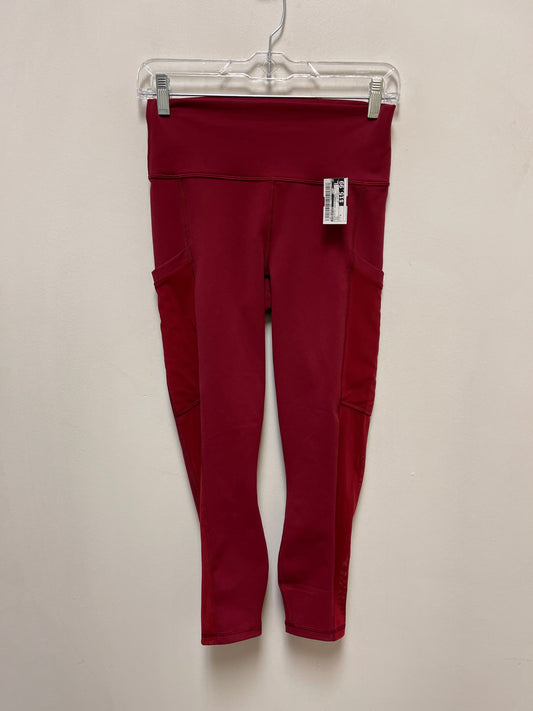 Athletic Leggings By Fabletics In Red, Size: S