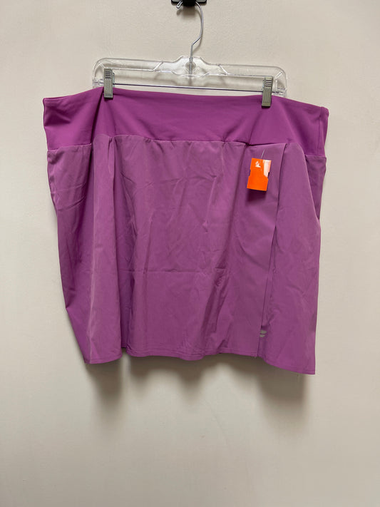 Athletic Skort By Fabletics In Purple, Size: 3x