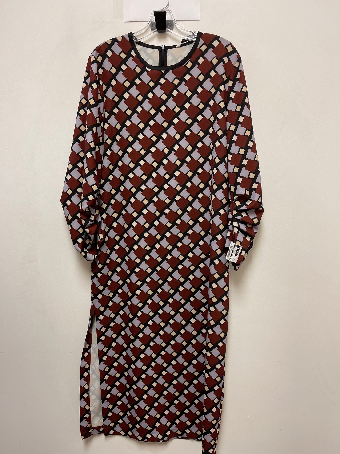 Dress Casual Maxi By Zara In Brown, Size: Xl