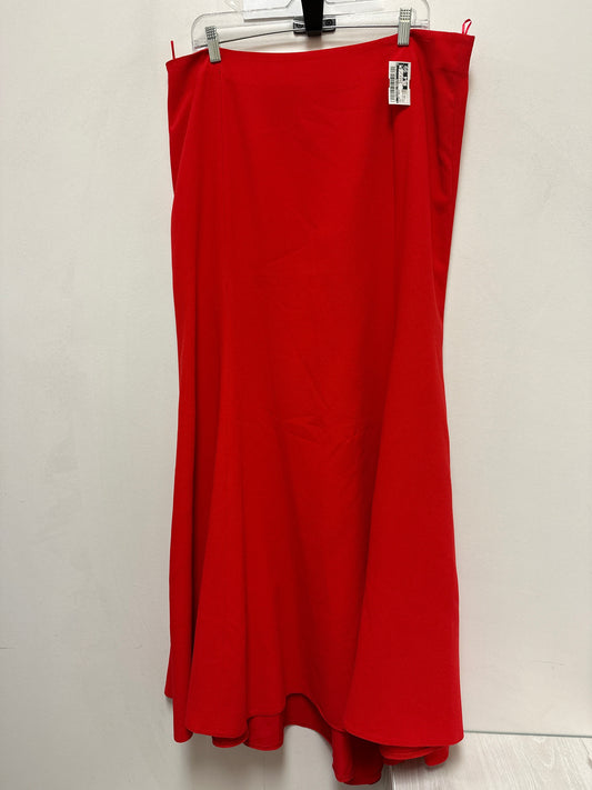 Skirt Maxi By Clothes Mentor In Red, Size: 2x