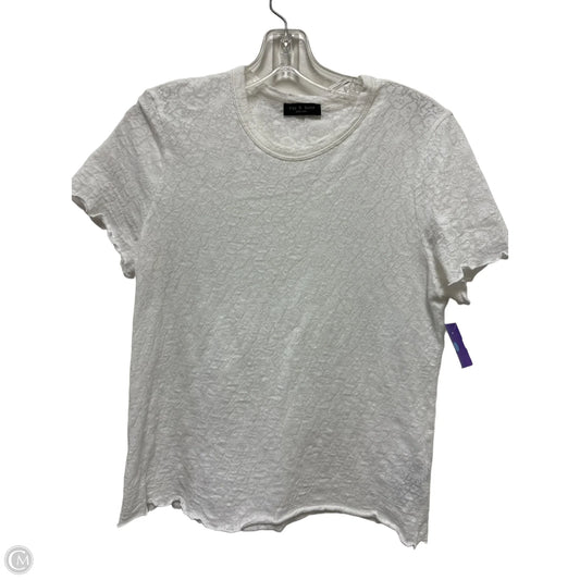 Top Short Sleeve By Rag And Bone In White, Size: M