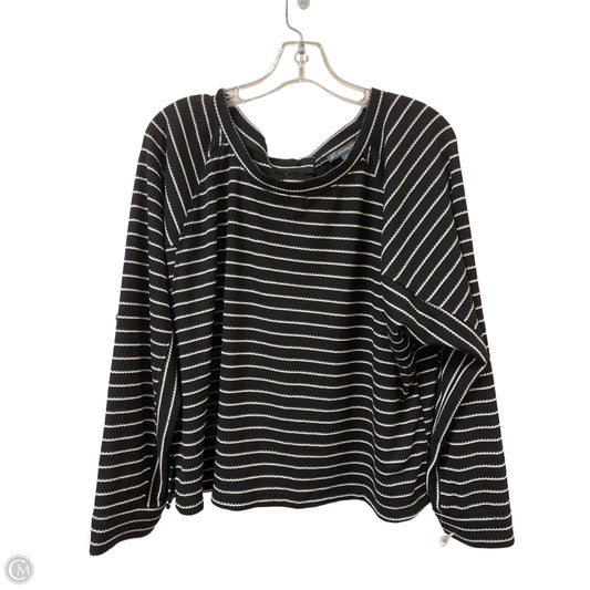 Top Long Sleeve By Adrianna Papell In Blue, Size: Xl