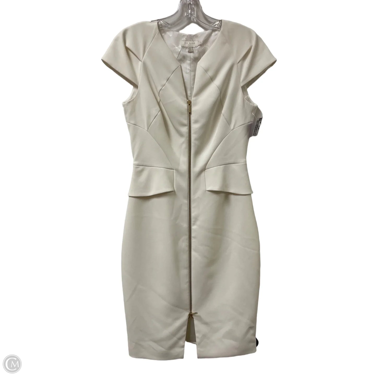 Dress Casual Short By Ted Baker In Cream, Size: Xs