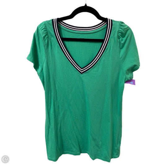 Top Short Sleeve By Crown And Ivy In Green, Size: L