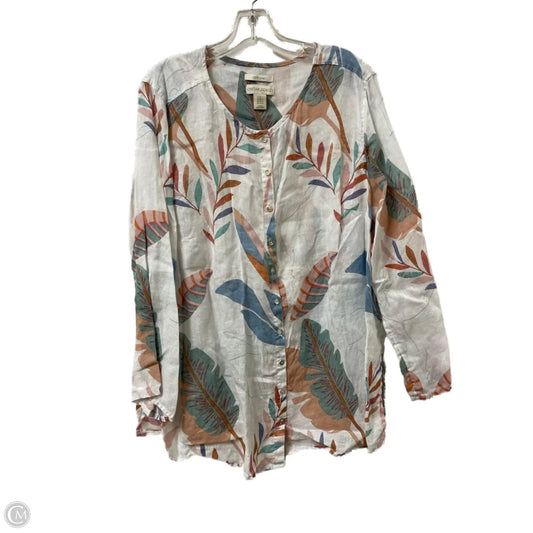 Blouse Long Sleeve By Cynthia Rowley In Multi-colored, Size: 2x