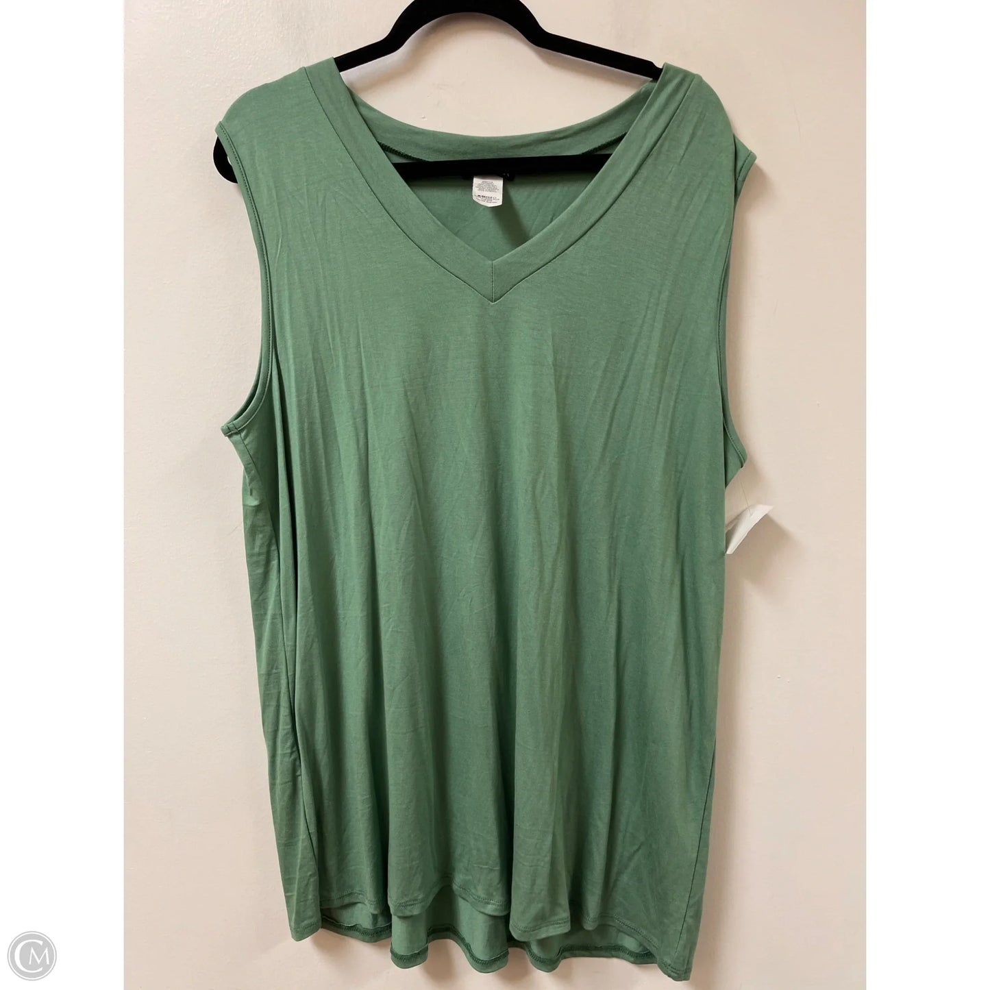 Top Sleeveless By Heimish Usa In Green, Size: 2x