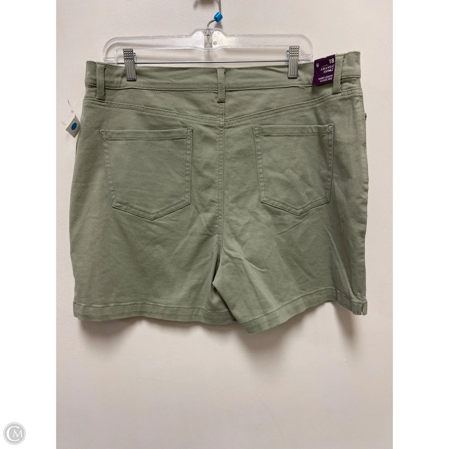 Shorts By Gloria Vanderbilt In Green, Size: 18