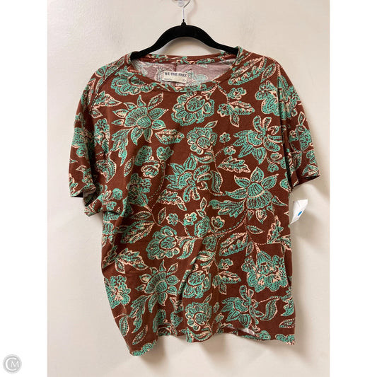 Top Short Sleeve By We The Free In Brown, Size: Xs