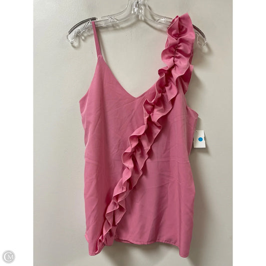 Top Sleeveless By Clothes Mentor In Pink, Size: L