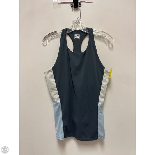 Athletic Tank Top By Fila In Grey, Size: Xl
