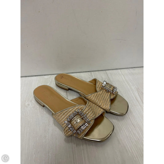Sandals Flats By Nine West In Tan, Size: 10