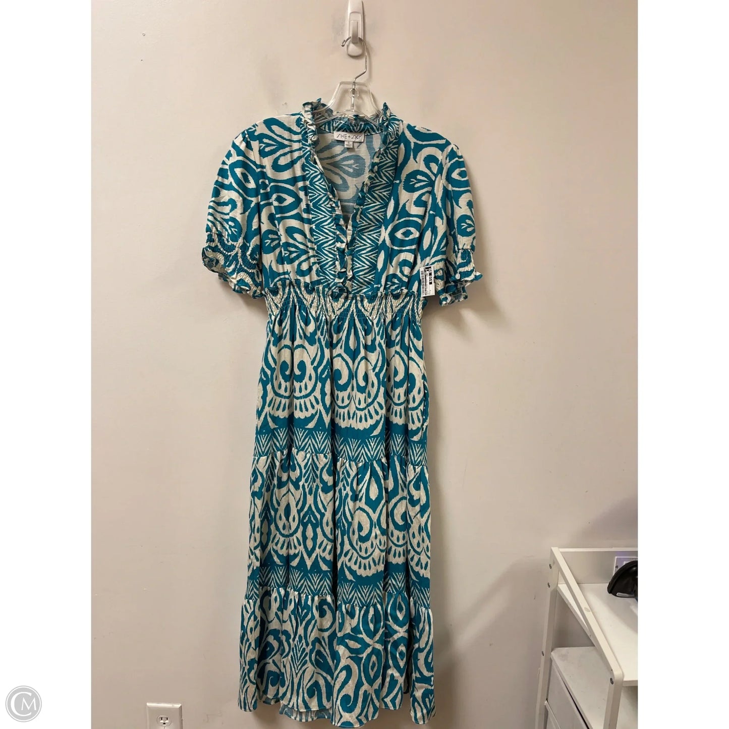 Dress Casual Maxi By She + Sky In Blue, Size: S