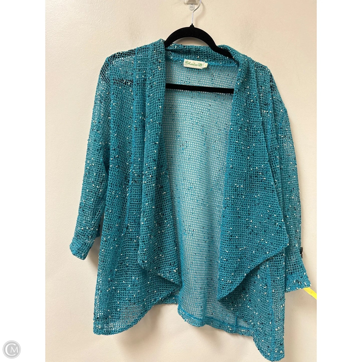 Sweater Cardigan By Clothes Mentor In Blue, Size: Xl