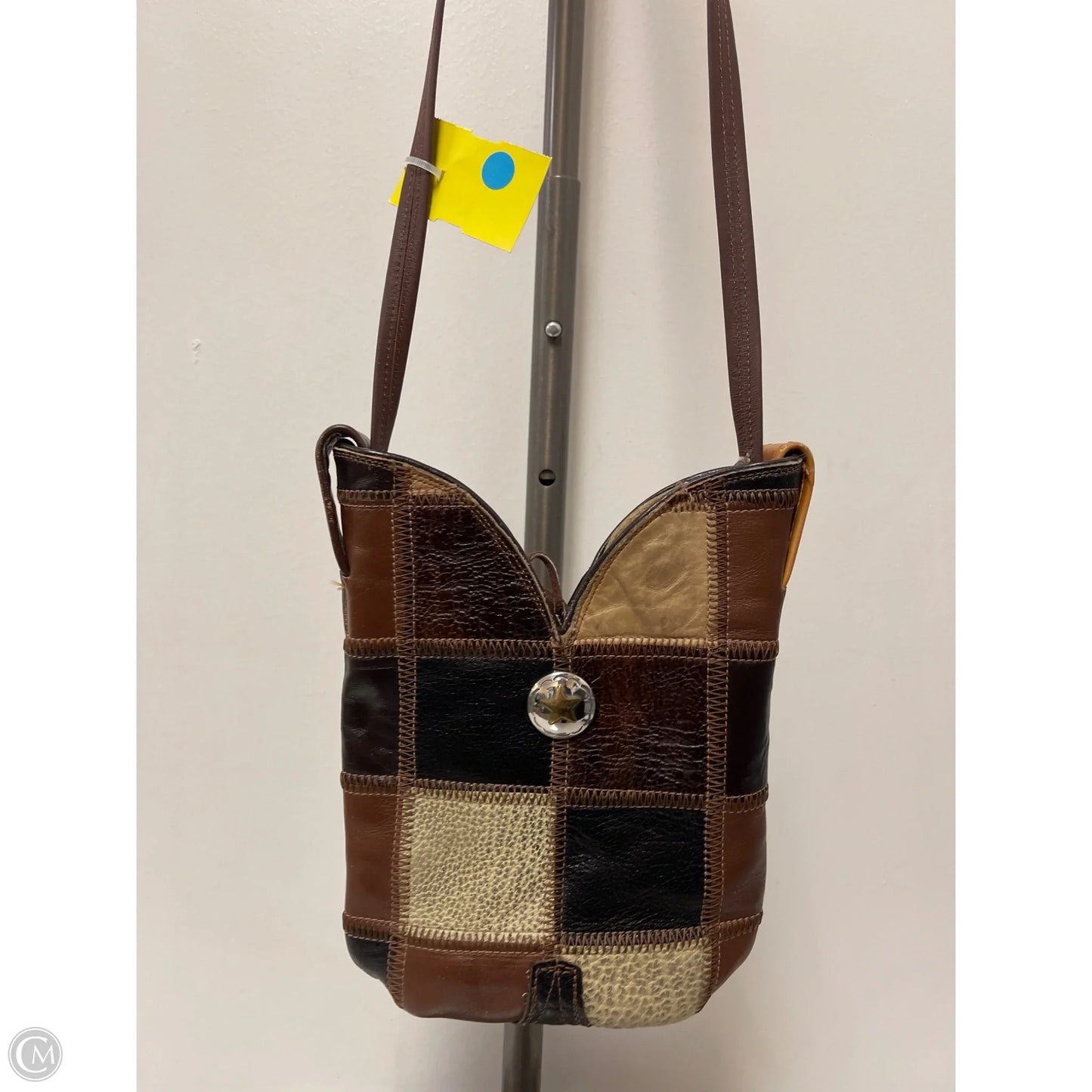 Crossbody Leather By Clothes Mentor, Size: Medium