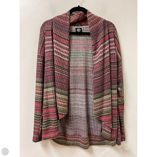 Sweater Cardigan By Bobeau In Red, Size: L