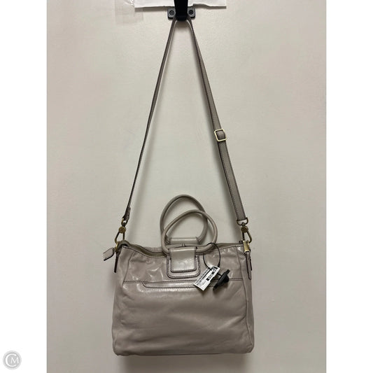Handbag Leather By Hobo Intl, Size: Medium