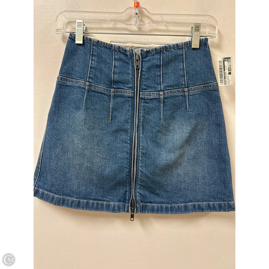 Skort Designer By Alice + Olivia In Blue Denim, Size: 0