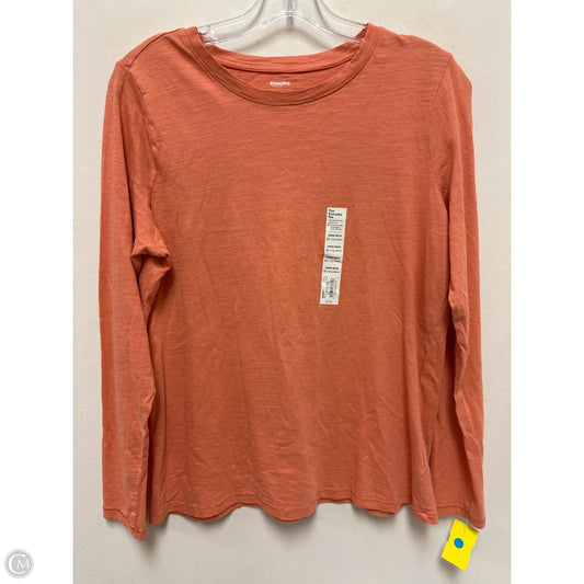 Top Long Sleeve By Sonoma In Peach, Size: M