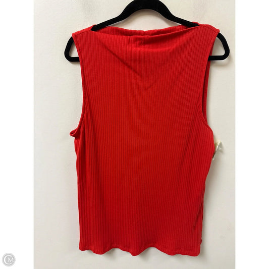 Top Sleeveless By Old Navy In Red, Size: Xl