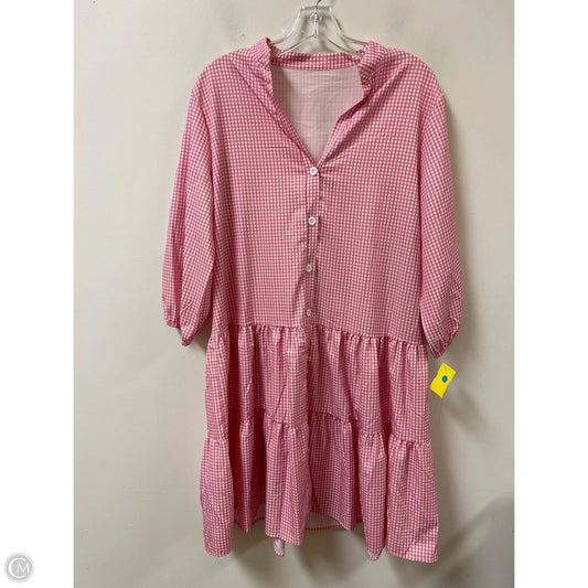 Dress Casual Midi By Clothes Mentor In Pink, Size: Xl