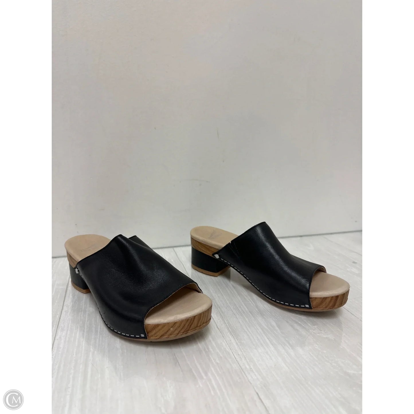 Sandals Heels Block By Dansko In Black, Size: 8