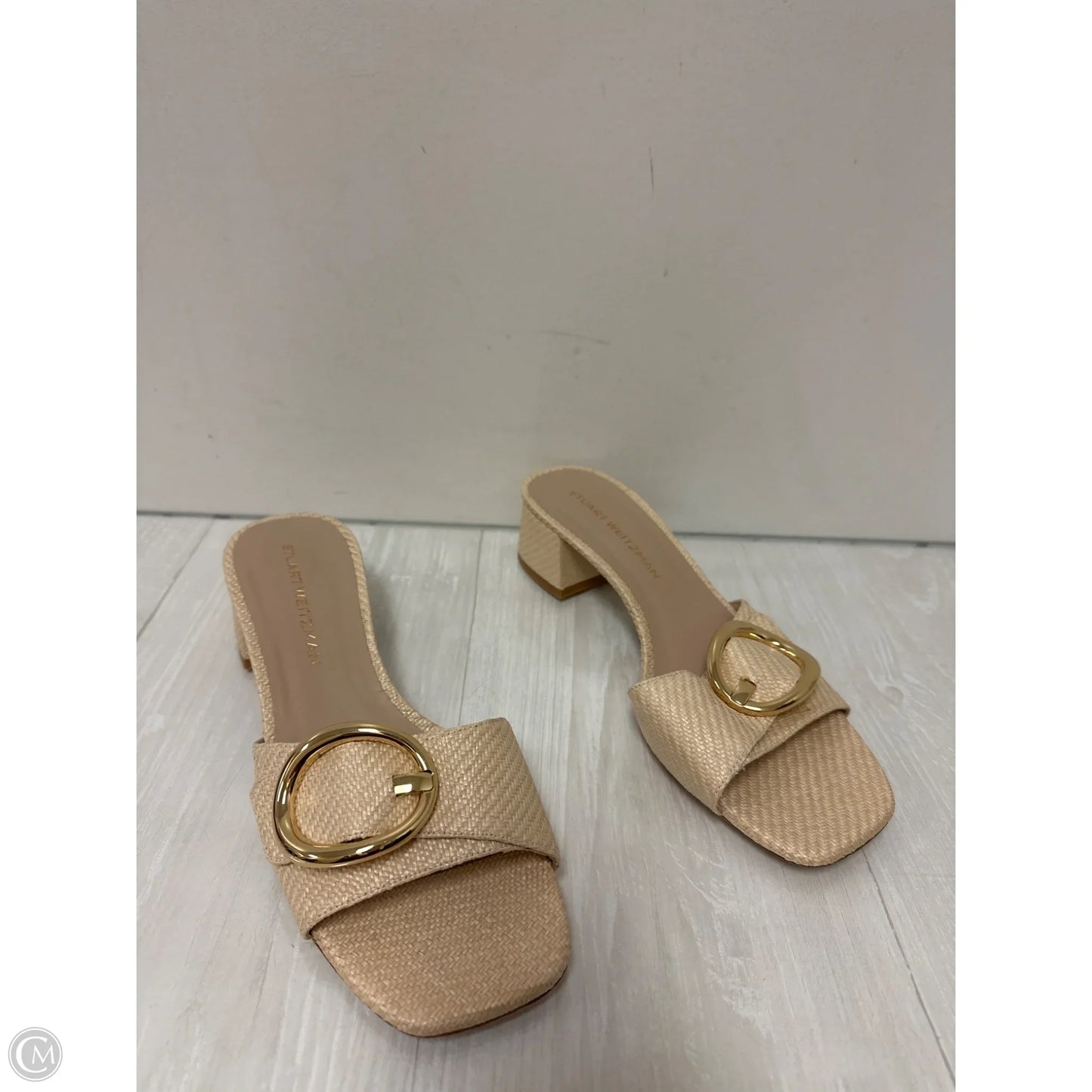 Sandals Designer By Stuart Weitzman In Cream, Size: 11
