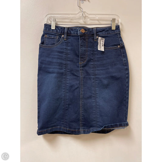 Skirt Mini & Short By Lee In Blue Denim, Size: 4