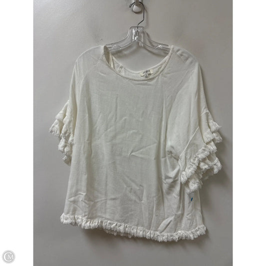 Tunic Short Sleeve By Umgee In White, Size: M