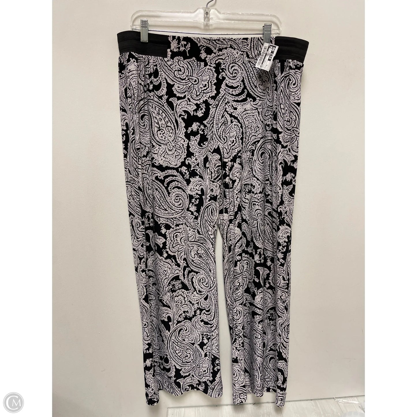 Pants Wide Leg By Inc In Black & White, Size: Xl