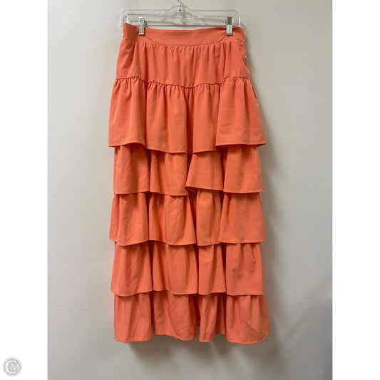 Skirt Maxi By Entro In Orange, Size: 12
