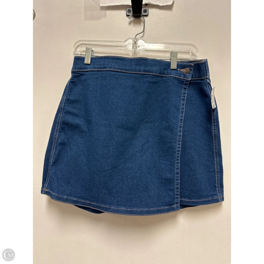 Skort By Crown And Ivy In Blue Denim, Size: 8
