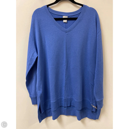 Sweater By Chicos In Blue, Size: Xl