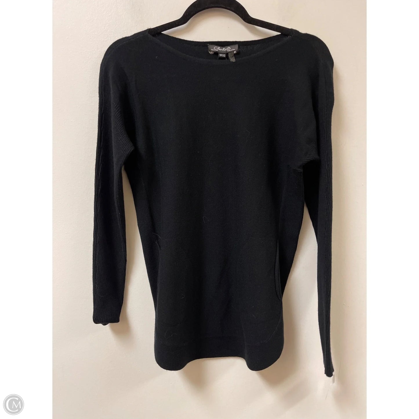Sweater By Charlie B In Black, Size: Xs