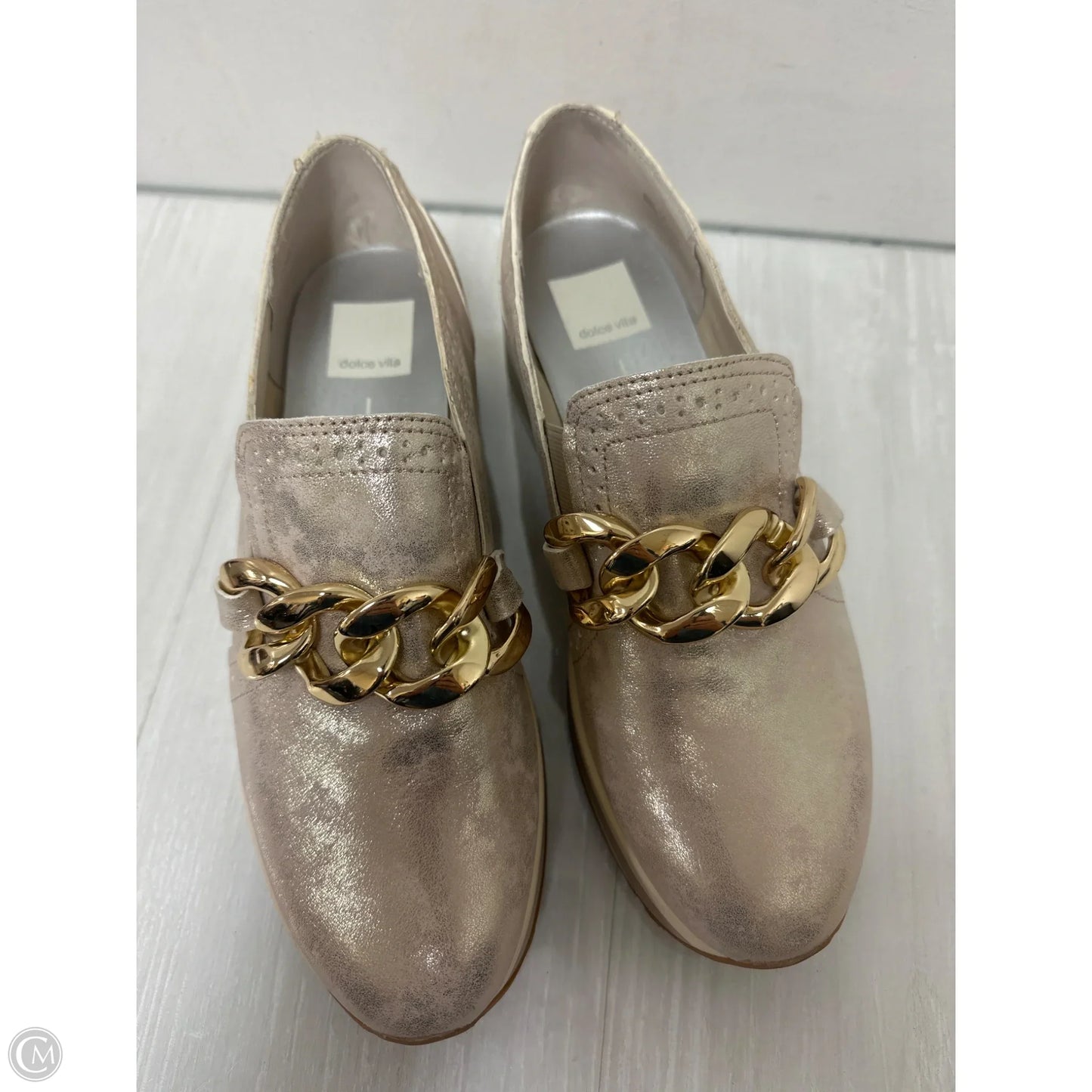 Shoes Heels Platform By Dolce Vita In Gold, Size: 7.5