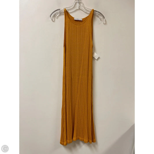 Dress Casual Midi By Zara In Yellow, Size: S