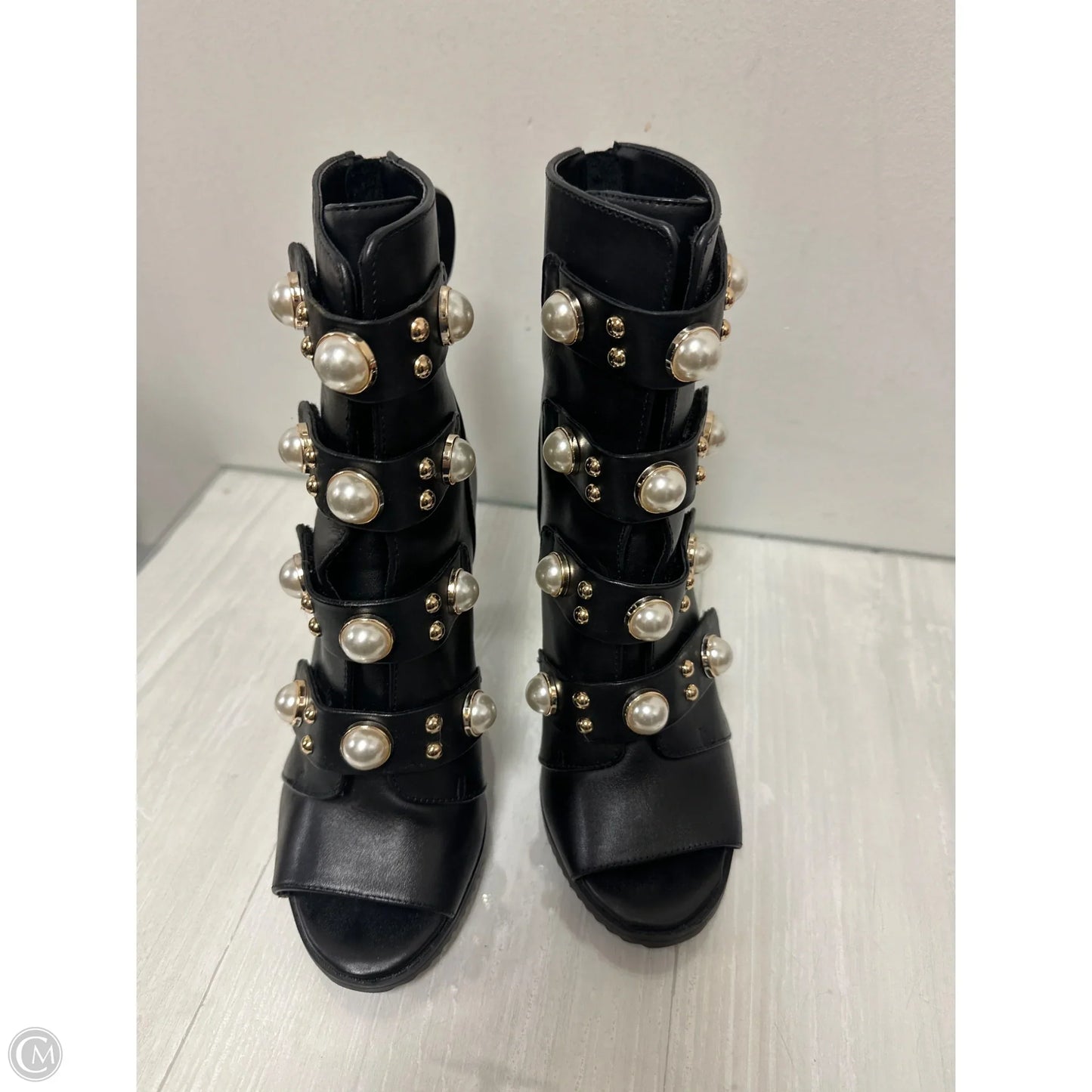 Shoes Designer By Karl Lagerfeld In Black, Size: 6